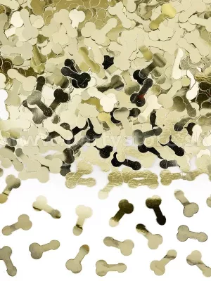 Konfety - GOLDMEMBERS - zlaté, metalizovaná fólia, 30 gram.