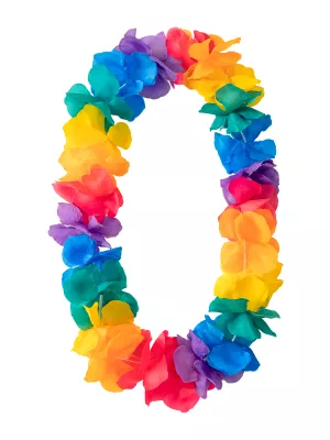 Veniec náhrdelník - TROPICAL RAINBOW HAWAII - pestrofarebný, dĺžka 100 cm