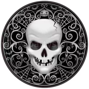 Taniere - NOC HRÔZY - priemer 18 cm, bal. 8 ks, papier