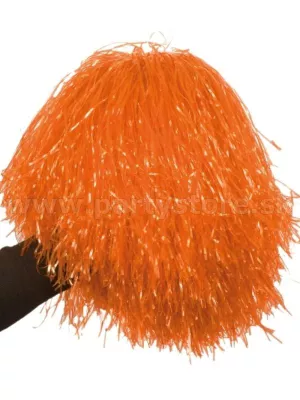 Pompon - CHEERLEADERS SUPER - oranžový, 1 kus, plastová fólia