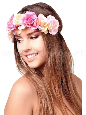 Čelenka - BOHO HIPPY STYLE - viacfarebná, kvetinová, dámska