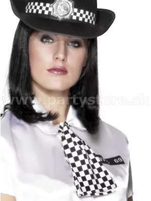 Šatka - POLICEWOMAN - W.P.C. - čiernobiela
