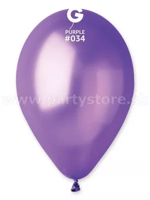 Balón metal 26 cm - FIALOVÝ - latex