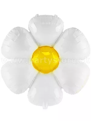 Balón fólia - SEDMOKRÁSKA - žlto biely, 75 x 71 cm, balenie 1 kus