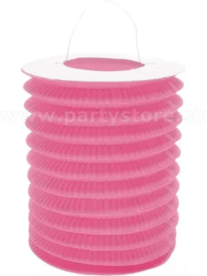 Lampión - VÁLEC - ružový, priemer 15 cm, papier