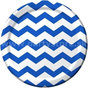 Taniere - VLNKY - priemer 22 cm, modro biele, balenie 8 ks, papier