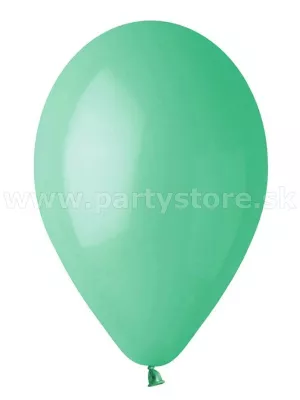 Balón pastel 26 cm - ZELENÝ - MÄTA  - 1 kus, latex
