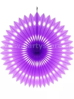 Dekorácia na zavesenie - ROZETA - bledo fialová, priemer 40 cm