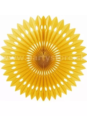 Dekorácia na zavesenie - ROZETA - zlatá, priemer 40 cm, papier