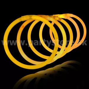 Náramok svietiaci - FUNGLOW - oranžový, 200 x 5 mm, balenie 15 kusov