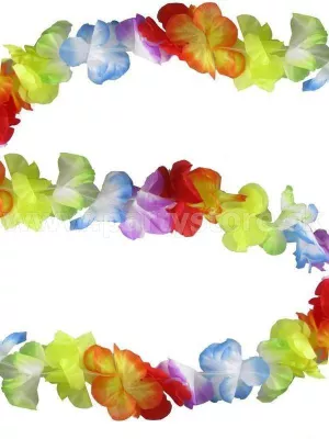 Girlanda - HAWAIIAN FLOWERS - viacfarebná, 300 cm, kvetinová