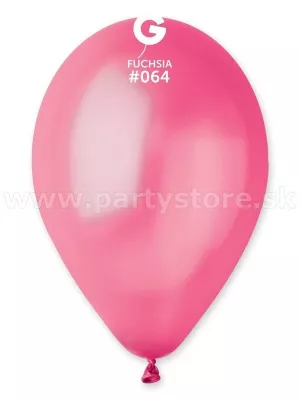 Balón metal 26 cm - RUŽOVÝ - TMAVÝ FUCHSIA - latex, balenie 1 kus