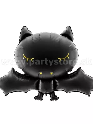 Balón - NETOPIER - fólia, 80 x 52 cm, čierny