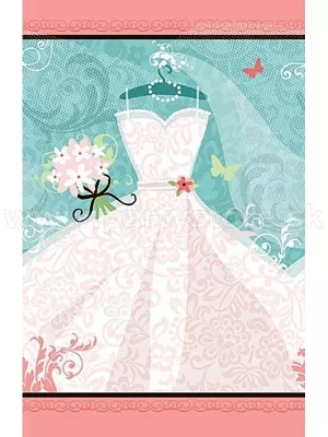 Obrus - SVADBA - NIEČO MODRÉ - 137 x 259 cm, papier