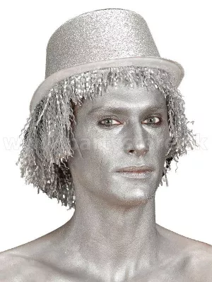 Gel s trblietkami - GLITTER - na tvár a telo, strieborný, 20 ml