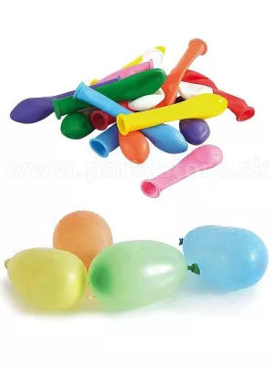 Balóny - VODNÉ BOMBY - priemer 7,5 cm, mix farieb, balenie 100 ks