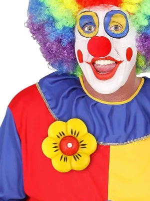 Striekajúci kvet - JUMBO - pre klauna, žltý, PVC