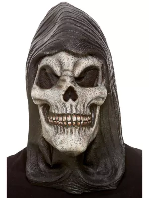 Maska - KOSTRA S KAPUCŇOU - latex, šedo čierna