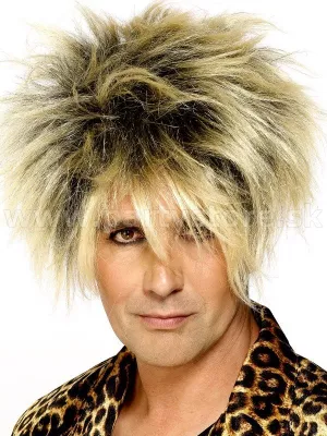 Parochňa - 80s WILD BOY - blond s čiernym melírom, pánska