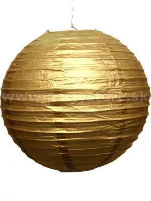 Lampión - tienidlo - GUĽA - priemer 35 cm, zlatý, papier