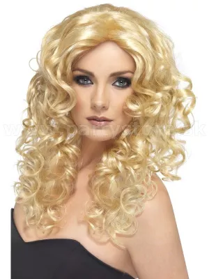 Parochňa - GLAMOUR - blond, dlhá 55 cm s kučerami, dámska