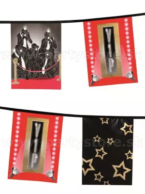 Girlanda vlajková - VIP - 600 cm, vinylová fólia