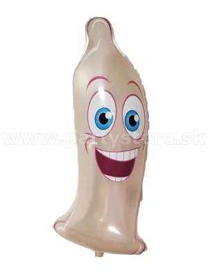 Balón - KONDÓM BILLY XXL - 98 x 42 cm, telová farba, fólia