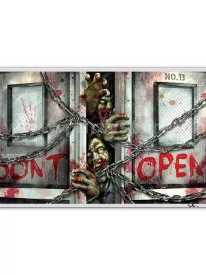 Banner - ZOMBIE - NEOTVÁRAŤ ! - 165 x 85 cm, vinylová fólia
