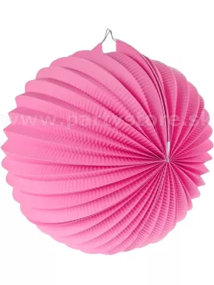 Lampión - GUĽA -  ružový, priemer 25 cm, papier