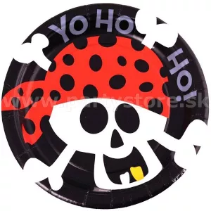 Taniere - PIRATE PARTY -  priemer 18 cm, bal. 8 ks, papier
