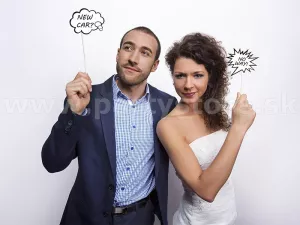 Rekvizity foto - karty - MYŠLIENKOVÝ OBLÁČIK A MRAK - na paličke