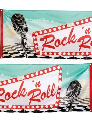 Banner - 50´s CLASSIC ROCK N ROLL - 220 x 74 cm, Polyester