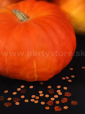 Konfety - HALLOWEEN TEKVICE - 2 cm x 2 cm, 15 gram. lesklá fól