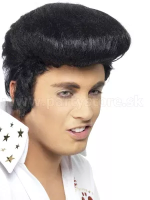 Parochňa - ELVIS DELUXE - čierna s vysokou pätkou a bokombradami