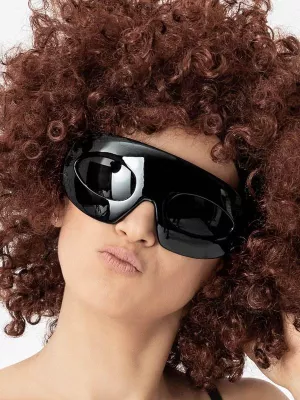 Okuliare - LADY GAGA - čierne, plastový rám