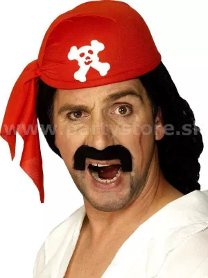 Čiapka & šatka - BANDANA - PIRATE BRISTOL - červená