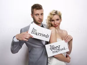 Rekvizity foto - karty - IM MARRIED + IM VERY MARRIED - 2ks
