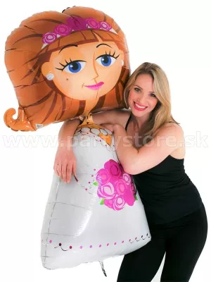 Balón chodiaci - Nevesta - fólia, 127 x 66 cm