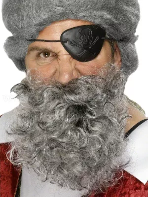 Brada a fúzy - PIRÁT HIZIR - CHAJRUDDÍN BARBAROSSA - sivá, 22 cm