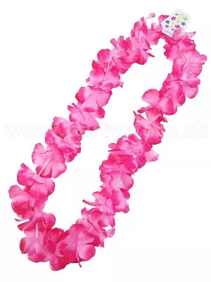 Veniec - náhrdelník - HAWAIIAN HEN NIGHT - ružový , tónovaný