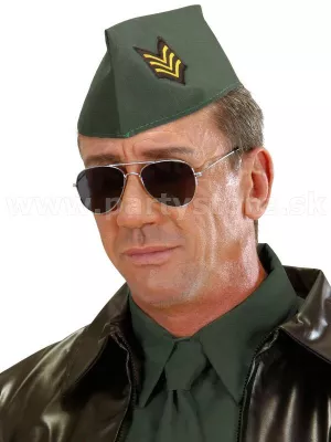 Čiapka / vojenská lodička - MILITARY - khaki, unisex