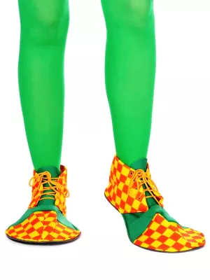 Topánky návleky na obuv - KLAUN - oranžovo žlté, textilné