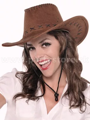 Klobúk - Kovboj - WESTERN LEGEND - tmavá káva, unisex