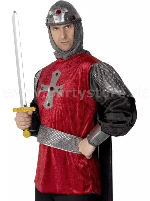 Meč - RYTIER - s krížovou rukoväťou, strieborný, 62 cm, plast