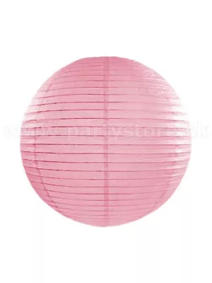 Lampión - tienidlo - GUĽA - priemer 20 cm, bledoružová, papier
