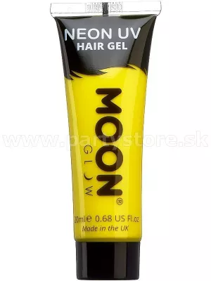 Gél na vlasy - NEON UV MOON - ŽLTÝ, svieti pri UV, 20 ml