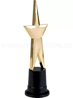 Trofej - ocenenie - STARS - zlatá, 25 cm, plast