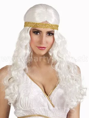 Parochňa - ACANTHA - antická bohyňa, biela s čelenkou