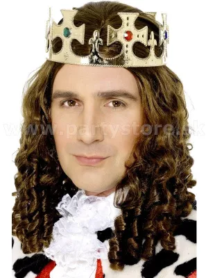 Koruna kráľovská - IMPERIAL CROWN - zlatá, farebné kamene, plast