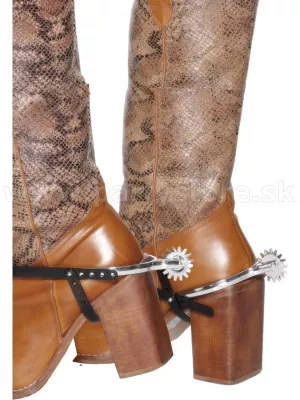 Ostrohy - WESTERN THE WILD WEST - strieborné, 2 ks, plast